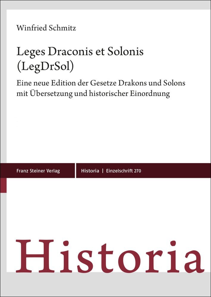 Leges Draconis et Solonis (LegDrSol), 2 Teile main product photo