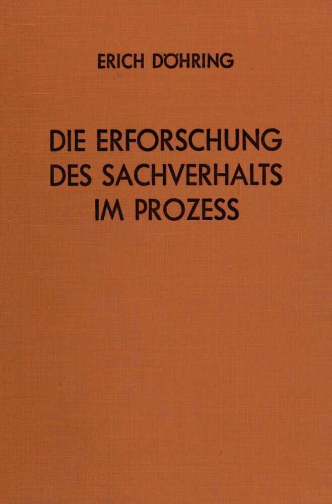 Die Erforschung des Sachverhalts im Prozeß. main product photo