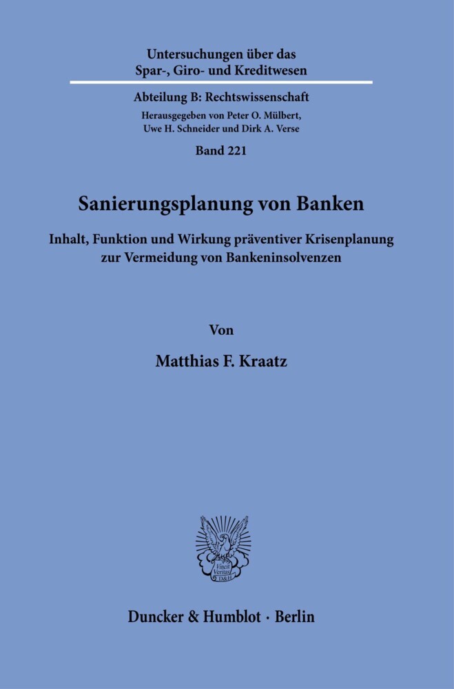Sanierungsplanung von Banken. main product photo