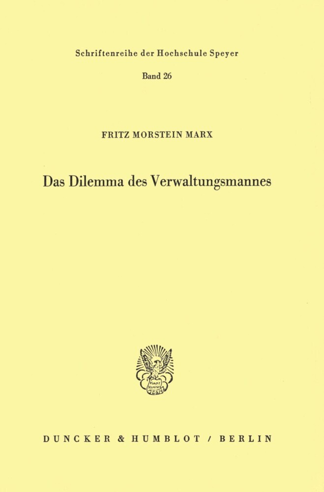 Das Dilemma des Verwaltungsmannes. main product photo