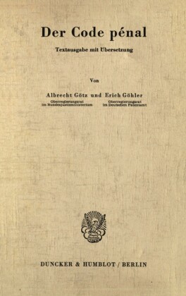 Der Code pénal.