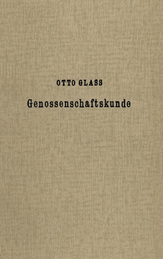 Genossenschaftskunde. main product photo