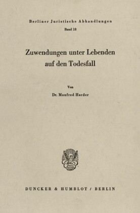 Zuwendungen unter Lebenden auf den Todesfall.