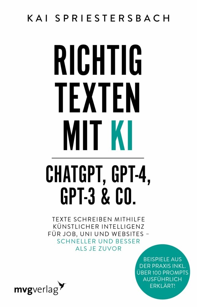 Richtig texten mit KI - ChatGPT, GPT-4, GPT-3 & Co. main product photo