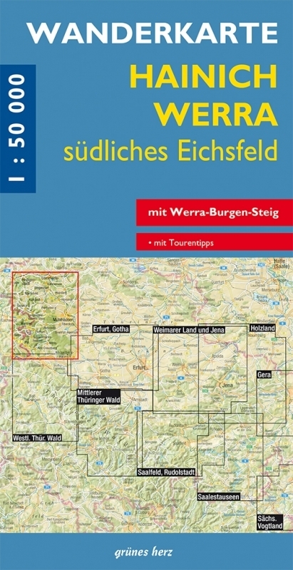 Wanderkarte Hainich, Werra südliches Eichsfeld main product photo