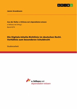 Die Digitale-Inhalte-Richtlinie im deutschen Recht. Verhältnis zum besonderen Schuldrecht