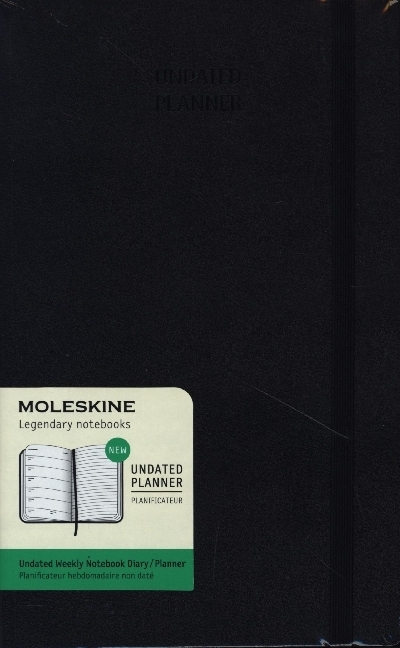 Moleskine Undatierter Wochen Notizkalender, Large/A5, Schwarz main product photo