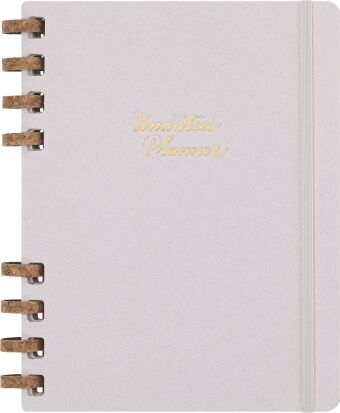 Moleskine Undatierter Life Kalender mit Spiralbindung, XL 19X25, Crush Grape