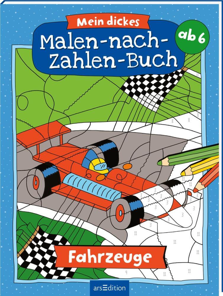 Mein dickes Malen-nach-Zahlen-Buch - Fahrzeuge main product photo