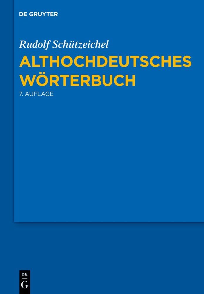 Althochdeutsches Wörterbuch main product photo