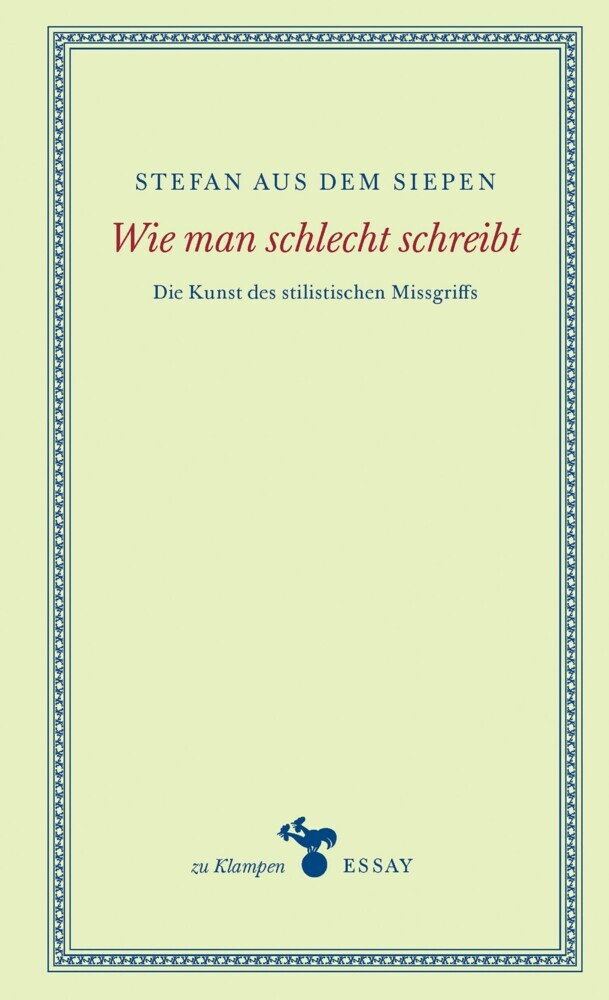 Wie man schlecht schreibt main product photo