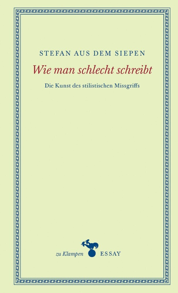 Wie man schlecht schreibt main product photo