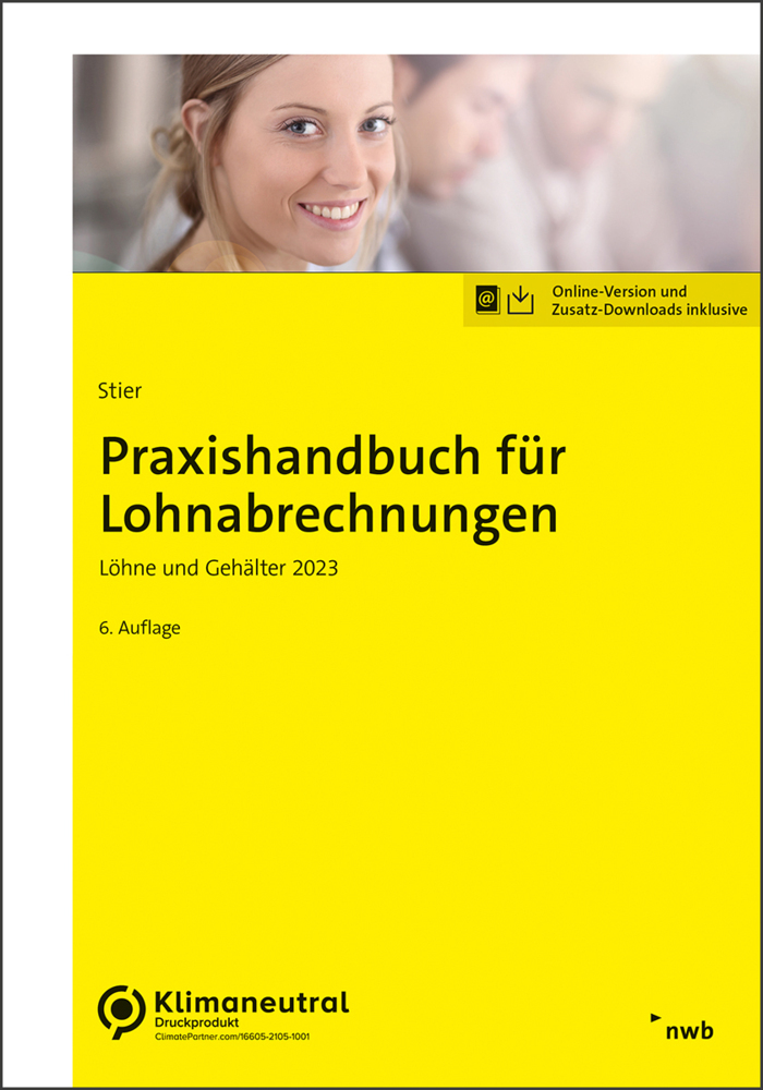 Praxishandbuch für Lohnabrechnungen main product photo
