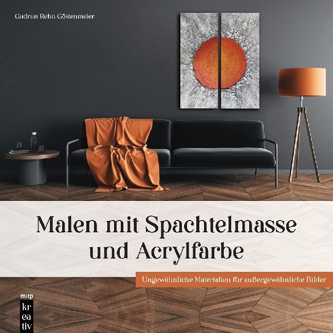 Malen mit Spachtelmasse und Acrylfarbe main product photo