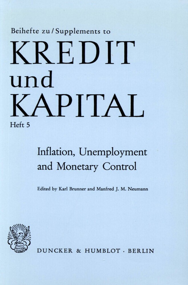 Inflation, Unemployment and Monetary Control. main product photo