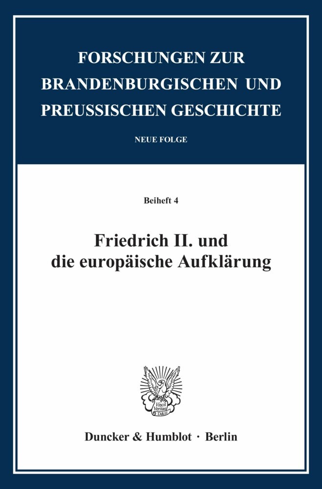 Friedrich II. und die europäische Aufklärung. main product photo