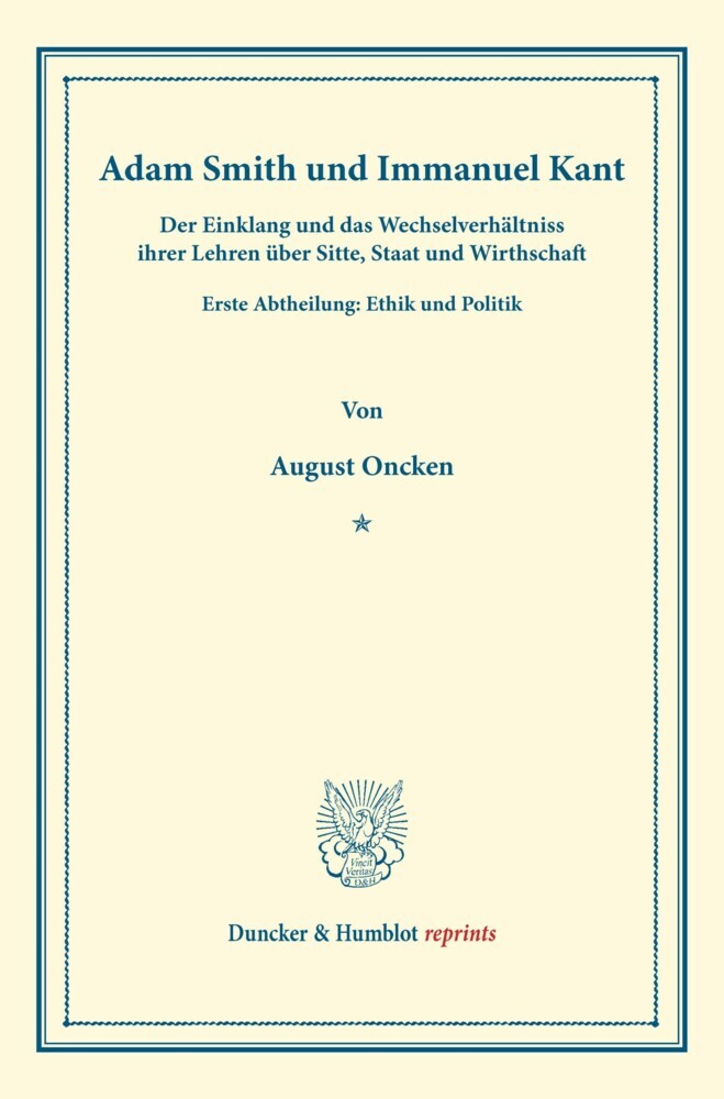 Adam Smith und Immanuel Kant. main product photo