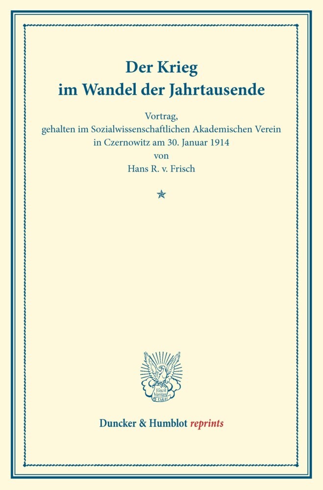 Der Krieg im Wandel der Jahrtausende. main product photo
