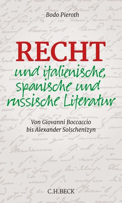 Recht und italienische, spanische und russische Literatur main product photo