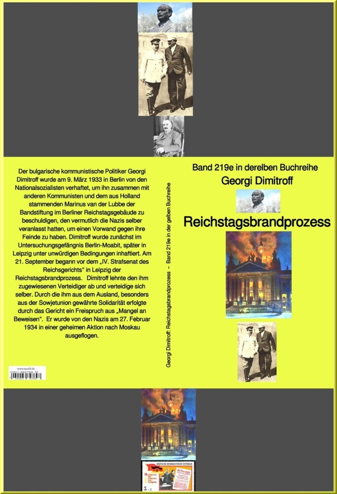 Reichstagsbrandprozess - Band 219e in der gelben Buchreihe - bei Jürgen Ruszkowski main product photo
