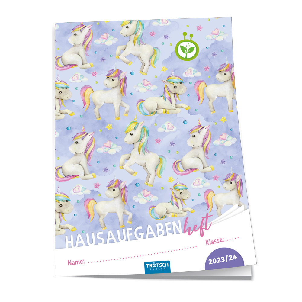 Trötsch Jahresbezogenes Hausaufgabenheft Einhorn 23/24 main product photo