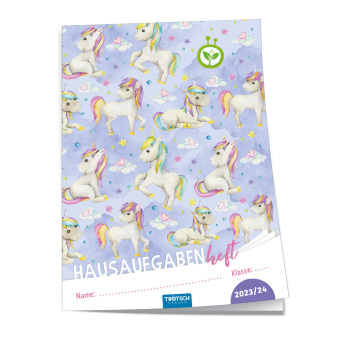 Trötsch Jahresbezogenes Hausaufgabenheft Einhorn 23/24