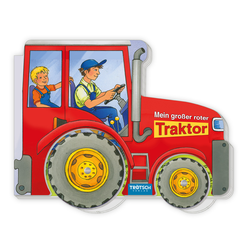 Trötsch Pappenbuch Räderbuch Mein großer roter Traktor main product photo