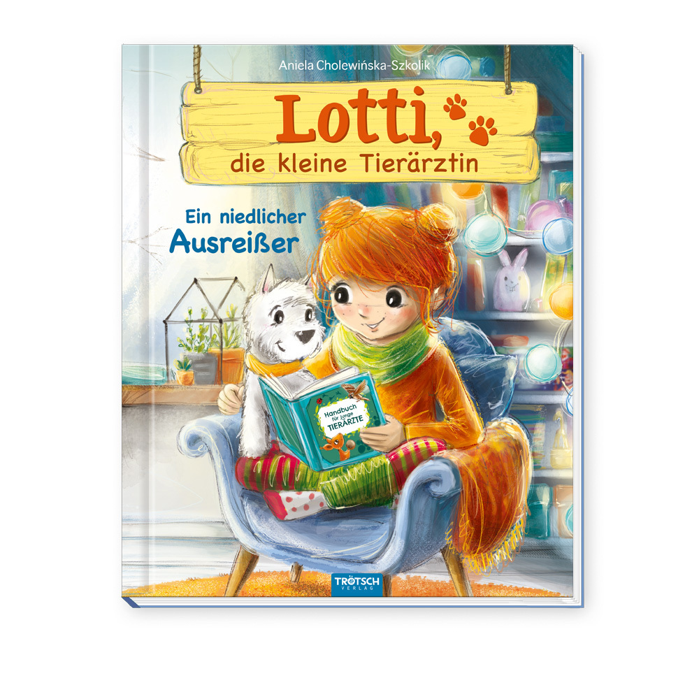 TRÖTSCH - Lotti, die kleine Tierärztin "Ein niedlicher Ausreißer" | Liebevoll illustriertes Kinderbuch über Lotti und ihre tierischen Patienten. Kinderbuch über Umgang mit Tieren | Ab 6 Jahren main product photo