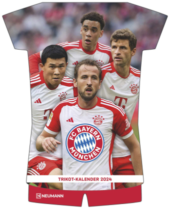FC Bayern München 2024 - Trikotkalender - Wand-Kalender - Fan-Kalender 