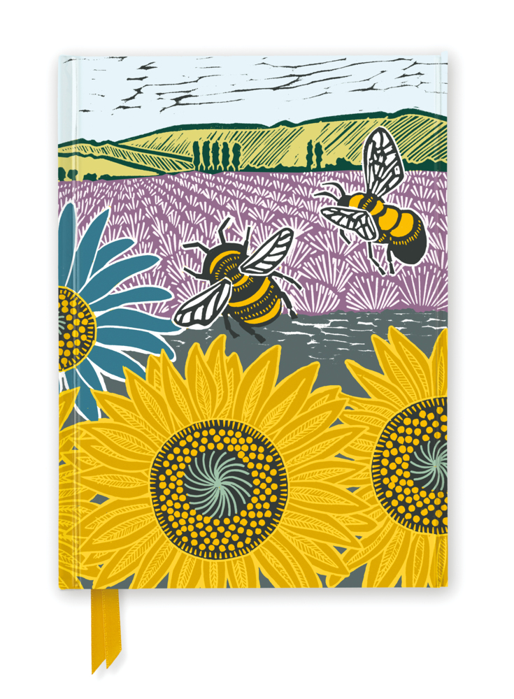 Premium Notizbuch DIN A5: Kate Heiss, Sonnenblumenfeld main product photo
