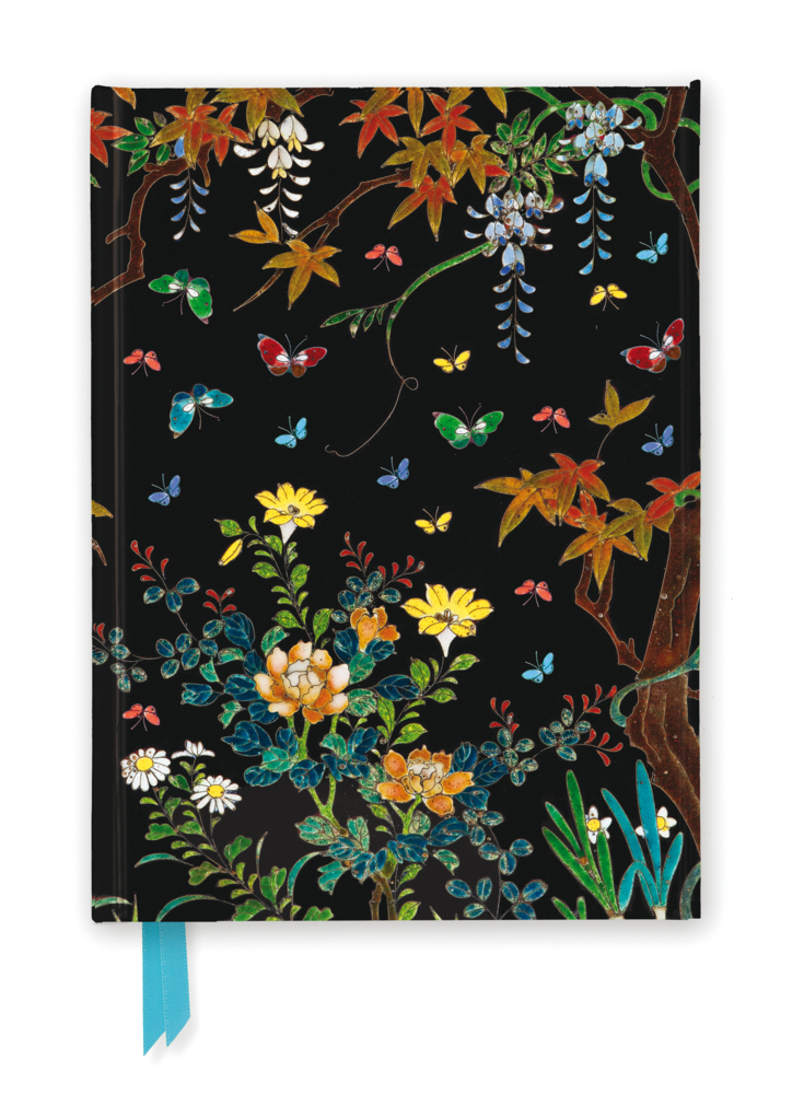 Premium Notizbuch DIN A5: Ashmolean Museum, Cloisonné Kästchen mit Blumen und Schmetterlingen main product photo