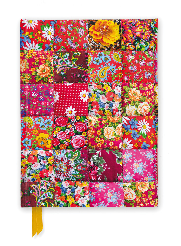 Premium Notizbuch DIN A5: Florales Patchwork Quilt main product photo