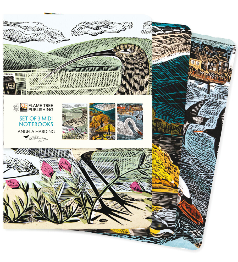 Dreier Set Mittelformat-Notizbücher: Angela Harding, Tierwelt main product photo
