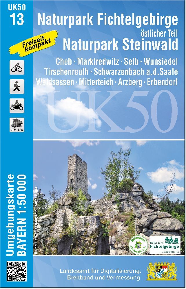 UK50-13 Naturpark Fichtelgebirge, östlicher Teil, Naturpark Steinwald main product photo