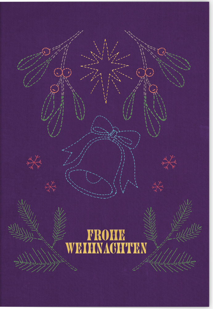 VE Weihnachten Klappkarte Motiv Frohe Weihnachten 5 Ex. main product photo