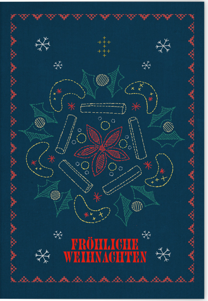 VE Weihnachten Klappkarte Motiv Fröhliche Weihnachten 5 Ex. main product photo