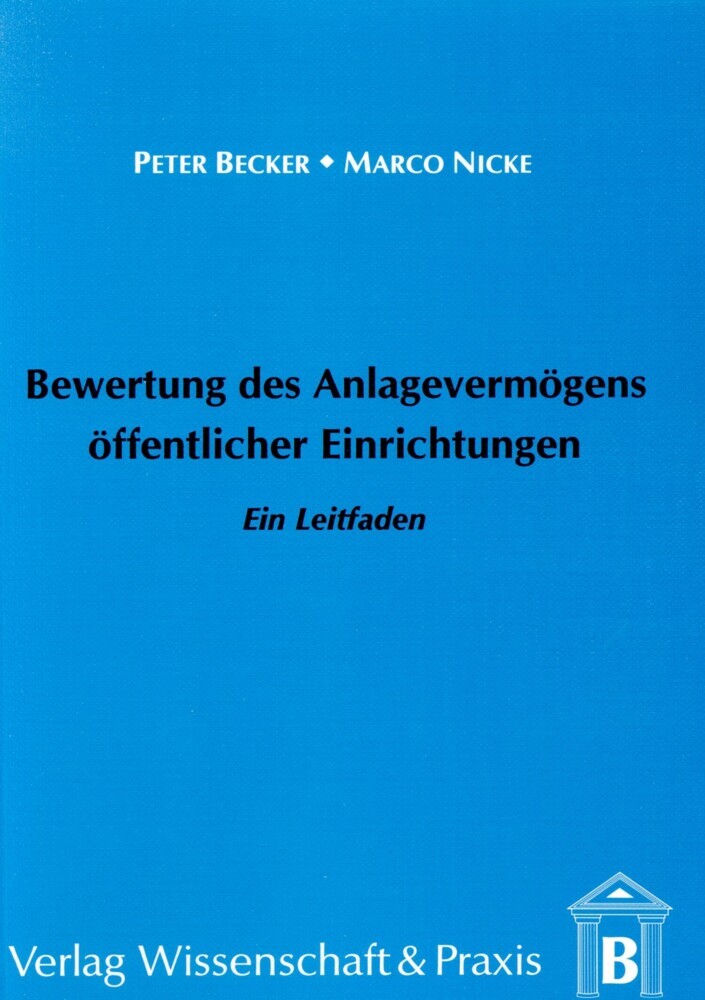 Bewertung des Anlagevermögens öffentlicher Einrichtungen. main product photo