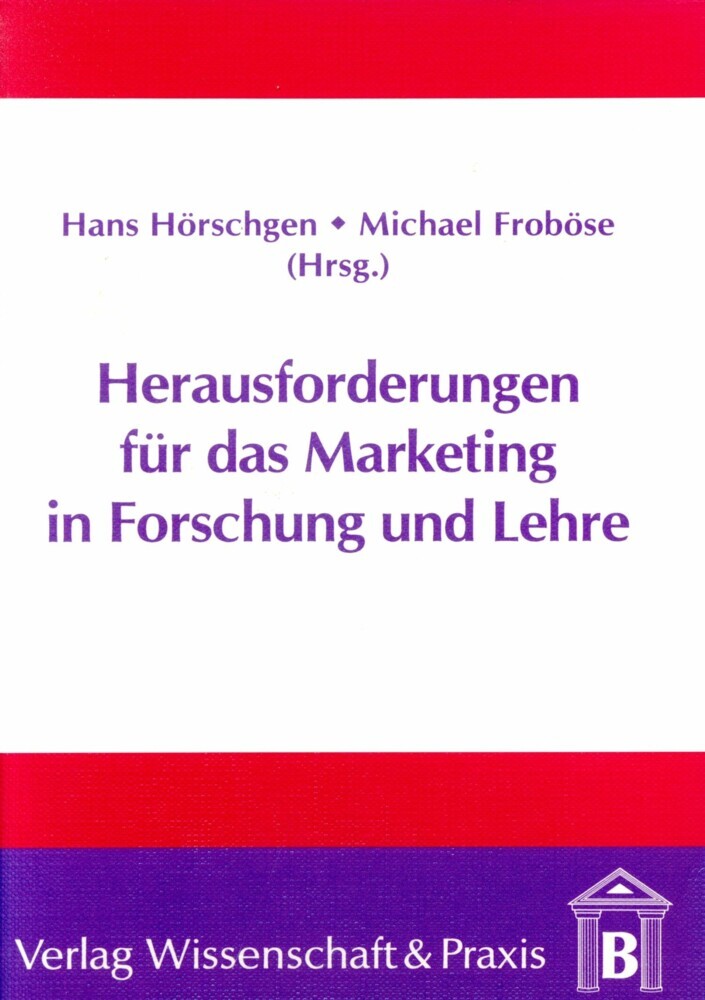 Herausforderung für das Marketing in Forschung und Lehre. main product photo