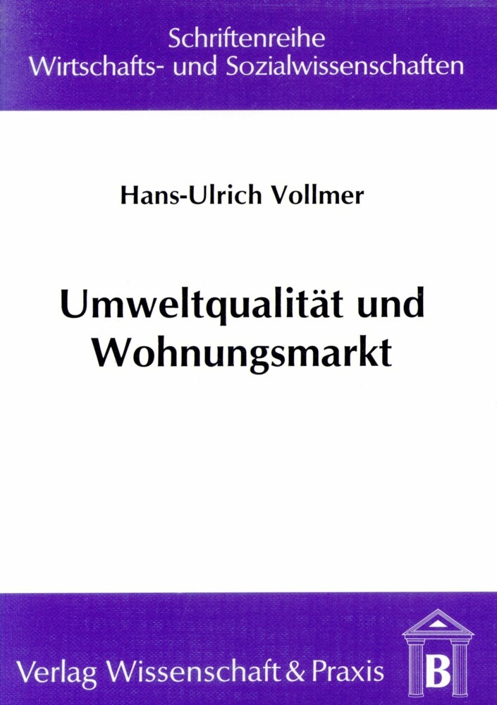 Umweltqualität und Wohnungsmarkt. main product photo