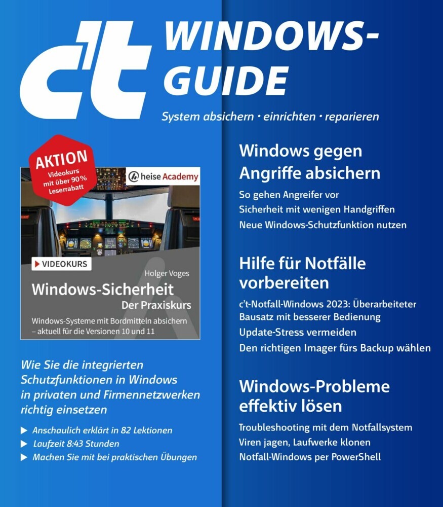 c't Windows-Guide 2023 main product photo