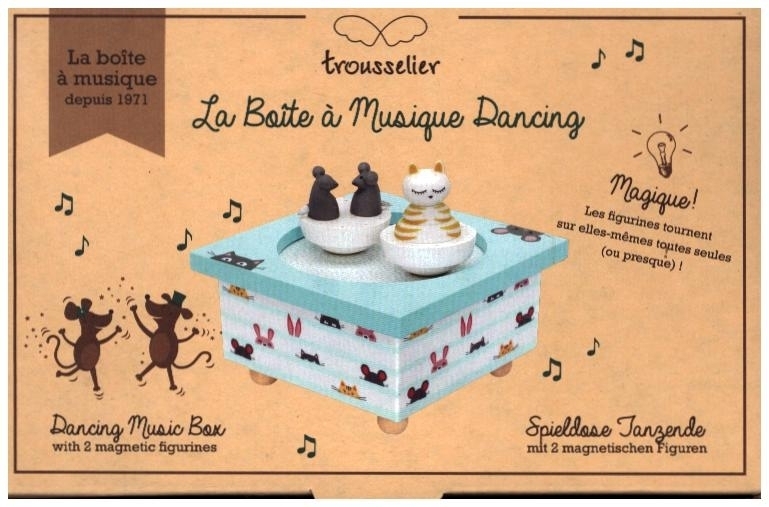 TROUSSELIER - Spieluhr mit tanzenden Katze und Maus, magnetisch main product photo