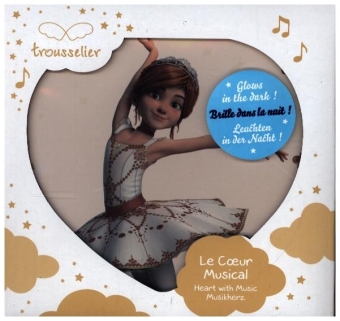 TROUSSELIER - Musikspieluhr Herz, Ballerina, nachtleuchtend