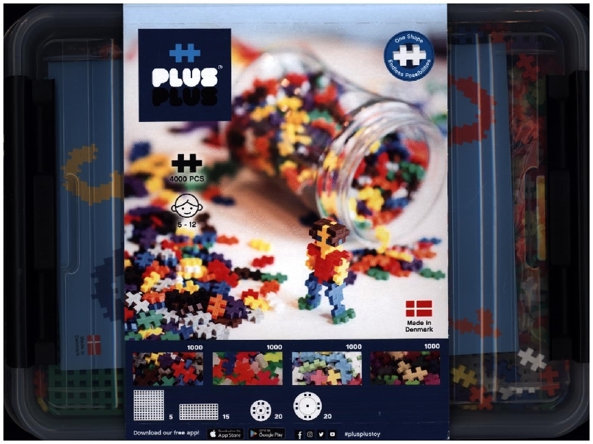 Plus Plus - 4000 Kreativ Bausteine gemischt main product photo