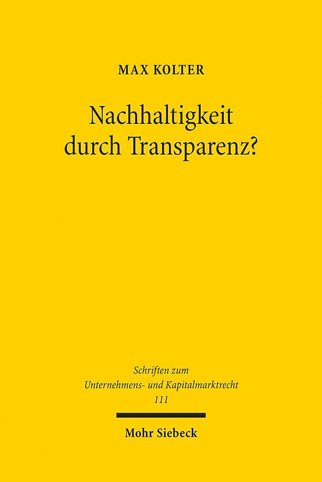Nachhaltigkeit durch Transparenz? main product photo