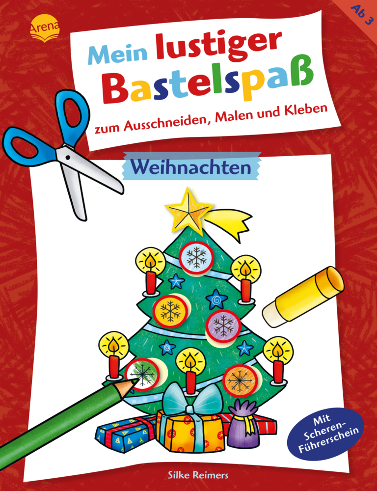 Mein lustiger Bastelspaß zum Ausschneiden, Malen und Kleben. Weihnachten main product photo