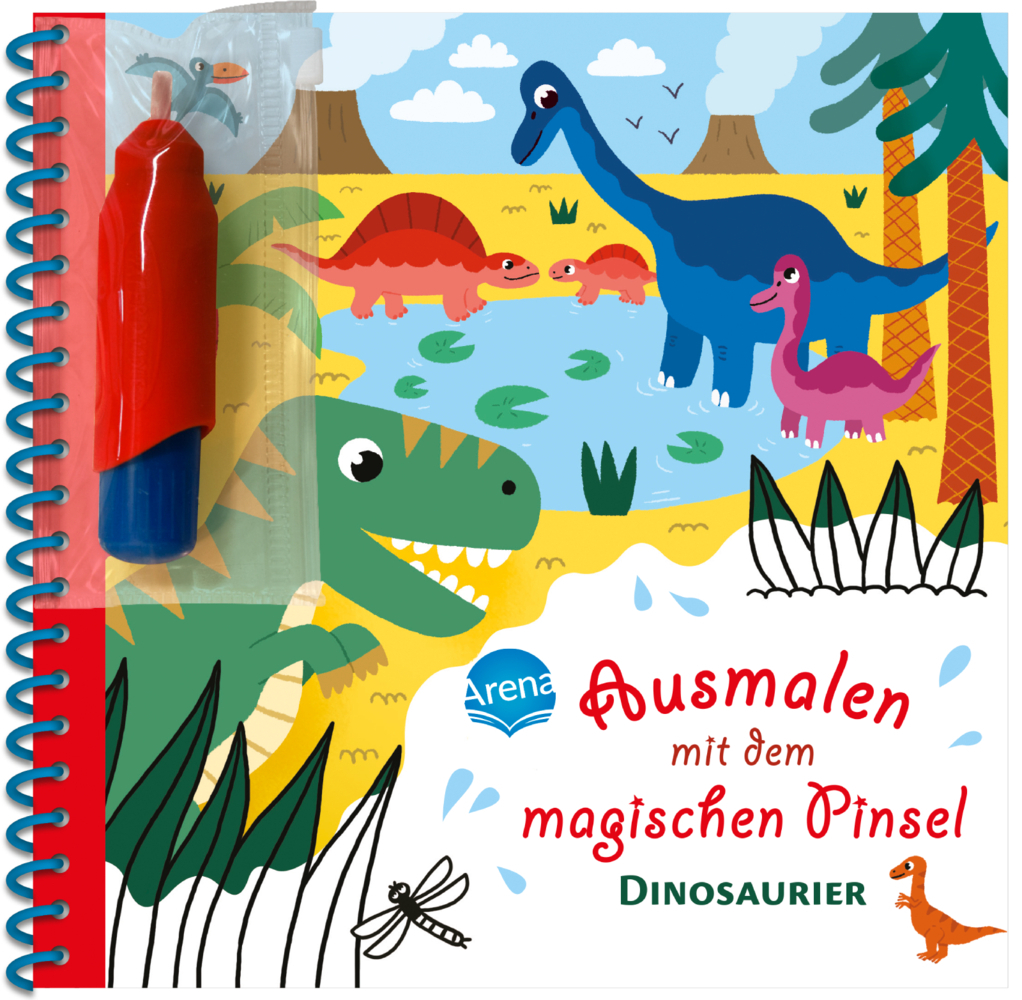 Ausmalen mit dem magischen Pinsel. Dinosaurier main product photo