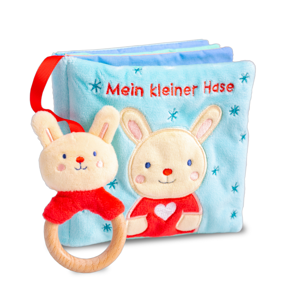Mein liebstes Kuschelbuch mit echtem Holzbeißring. Mein kleiner Hase main product photo