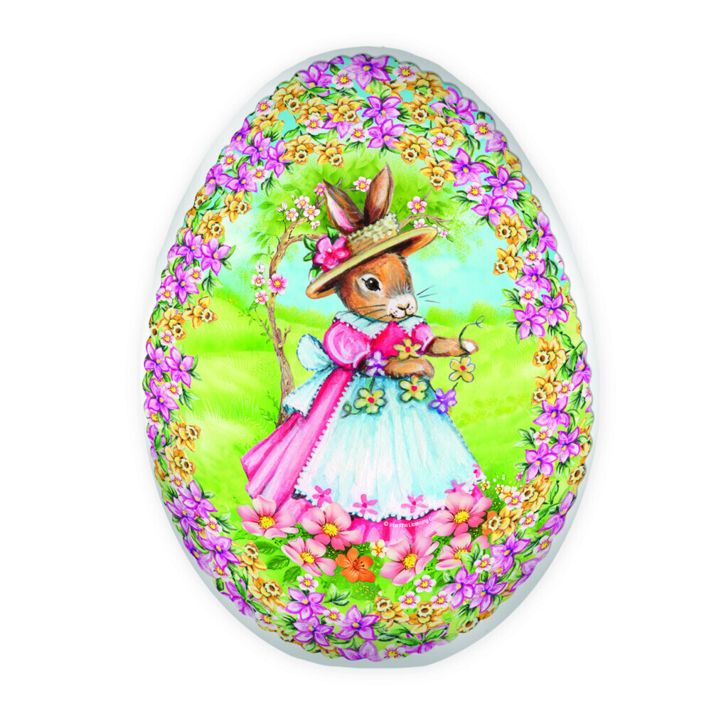 Trötsch Osterei zum Befüllen 9 cm Hasenmädchen Füllei Pappei main product photo