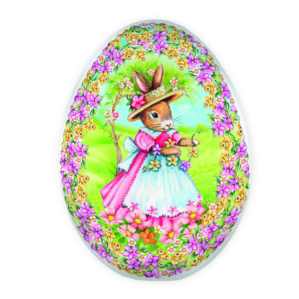 Trötsch Osterei zum Befüllen 15 cm Hasenmädchen Füllei Pappei main product photo