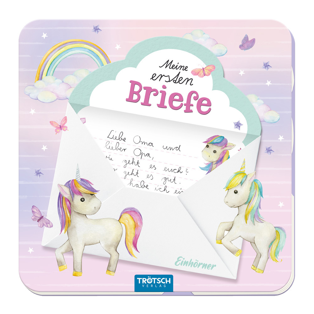 Trötsch Meine ersten Briefe Briefpapierbuch Einhorn main product photo